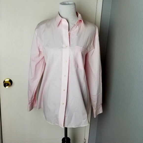 Foxcroft Tops - Foxcroft Shirt Soft Pink Long Sleeve Cuff